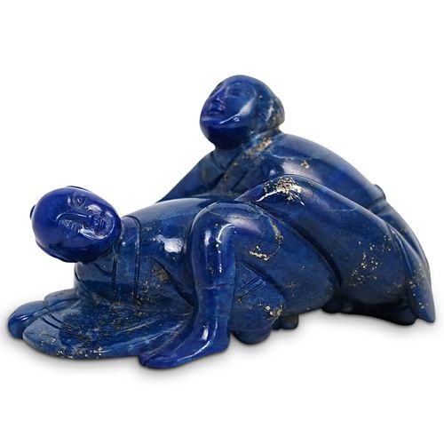 CHINESE LAPIS LAZULI EROTIC CARVED 38e889