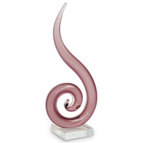 ART GLASS SWIRL SCULPTUREDESCRIPTION  38e921