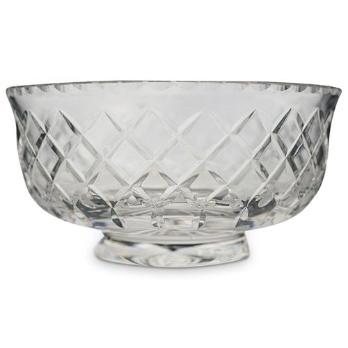 CARTIER CRYSTAL ETCHED BOWLDESCRIPTION: