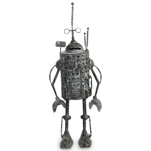 METAL ROBOT CANDLE HOLDERDESCRIPTION: