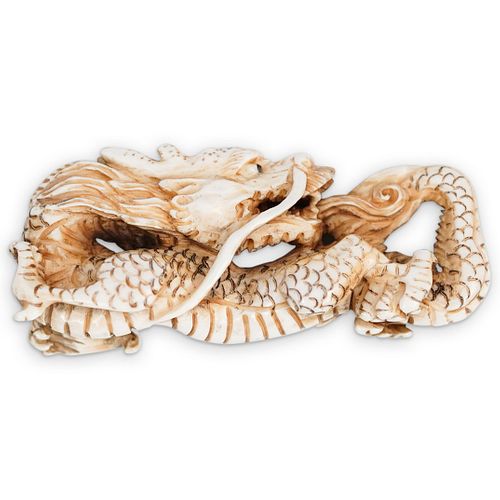 BONE CARVED DRAGON FIGURINEDESCRIPTION  38e9dc