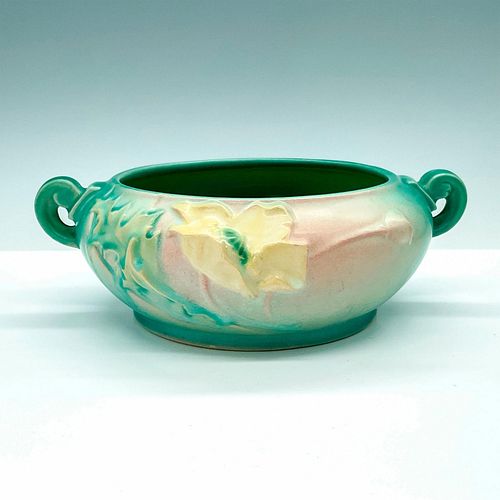 ROSEVILLE POTTERY DECORATIVE BOWL, GREEN