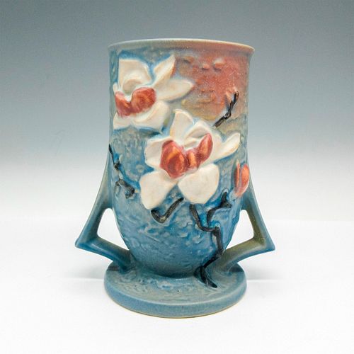 ROSEVILLE POTTERY VASE BLUE MAGNOLIACylinder 38ea17