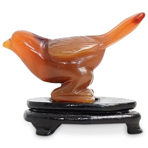 AGATE CARVED BIRDDESCRIPTION: A