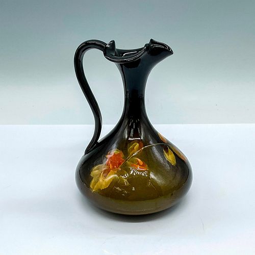 WELLER LOUWELSA POTTERY FLORAL PITCHERA