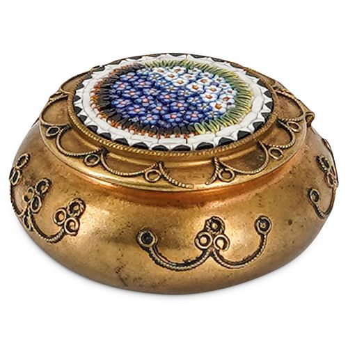 GILT METAL MICRO MOSAIC LIDDED