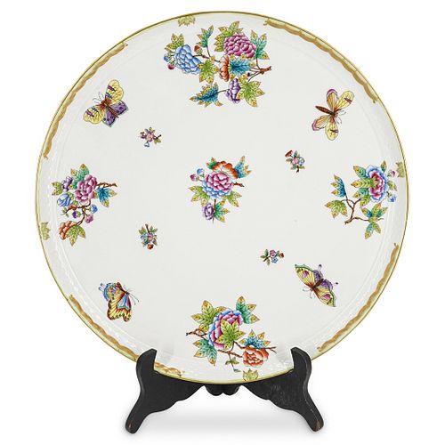 HEREND ROUND "QUEEN VICTORIA" PORCELAIN