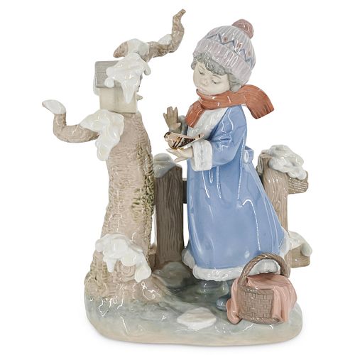 LLADRO WINTER FROST PORCELAIN GROUPINGDESCRIPTION: