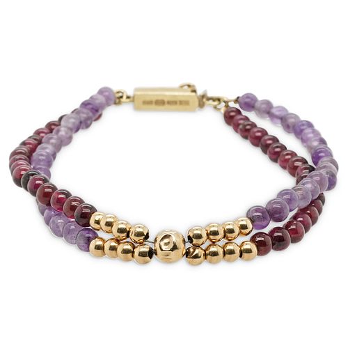 VINTAGE ITALIAN 14K GOLD, AMETHYST