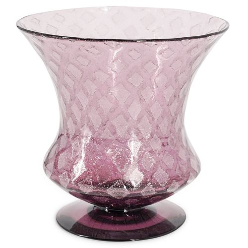 STEUBEN AMETHYST SHADE VASEDESCRIPTION: