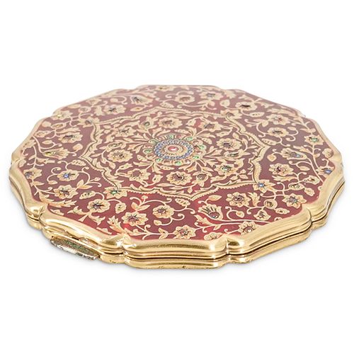 VINTAGE STRATTON ENAMEL COMPACT CASEDESCRIPTION: