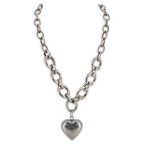 STERLING SILVER HEART PENDANT CHAIN 38c50a