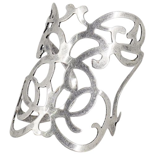 STERLING SILVER OPENWORK CUFF BRACELETDESCRIPTION: