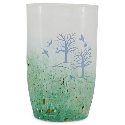 KOSTA BODA ART GLASS VASE BY KJELL