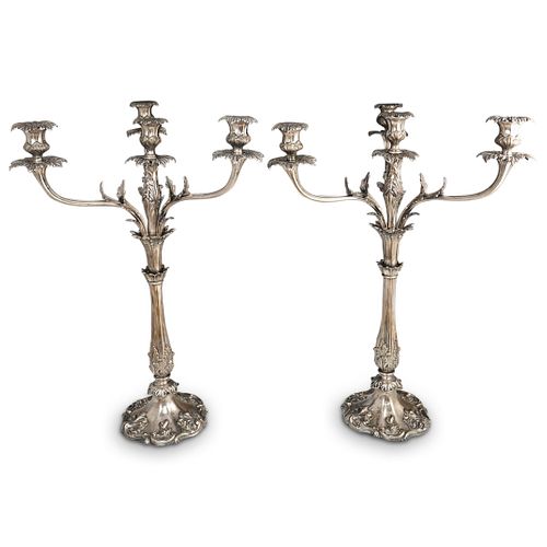 PAIR OF FINE ENGLISH SILVER PLATED 38c53f