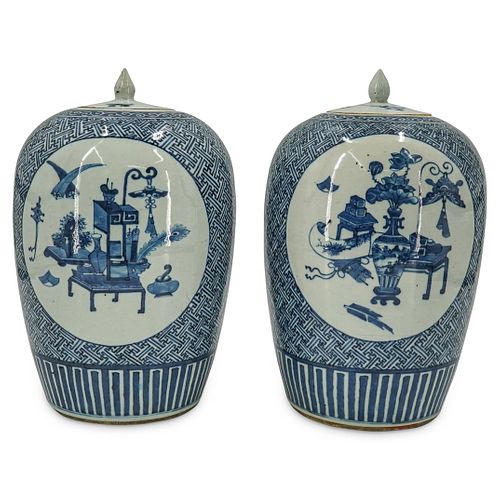 (2 PC) CHINESE QING DYNASTY BLUE