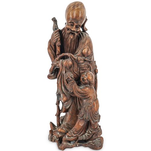 WOODEN XIAN FIGUREDESCRIPTION  38c5c3