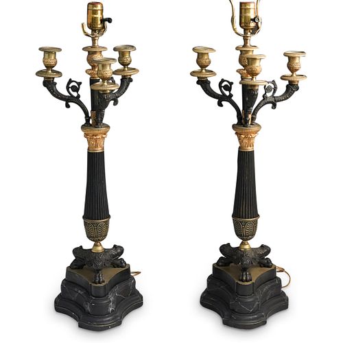 PAIR OF FRENCH EMPIRE STYLE BRONZE 38c5d8