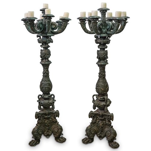 MONUMENTAL GOTHIC REVIVAL CANDELABRASDESCRIPTION  38c5db