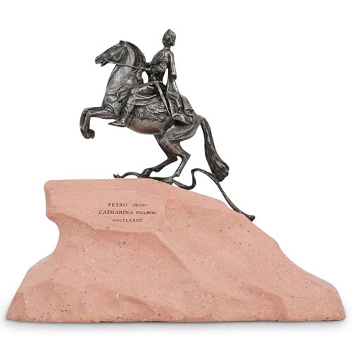 PETER THE GREAT HORSEMAN STATUEDESCRIPTION: