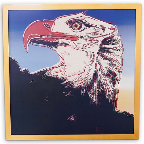 AFTER ANDY WARHOL BALD EAGLE EMBELLISHED