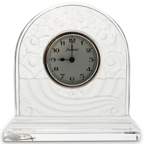 BACCARAT CRYSTAL CLOCKDESCRIPTION: A