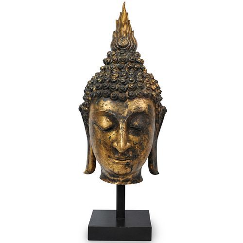 MONUMENTAL GILT BRONZE THAI BUDDHA