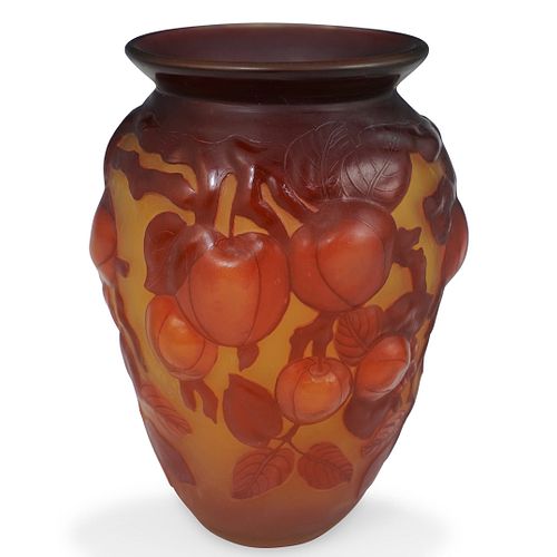 GALLE STYLE GLASS VASEDESCRIPTION: