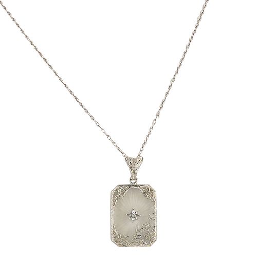 STERLING NECKLACE WITH PENDANTDESCRIPTION: