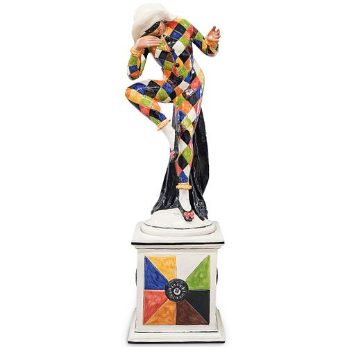 MONUMENTAL CECCARELLI CERAMIC HARLEQUIN 38c748