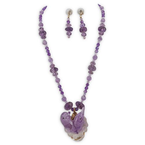 PAULETTE 14K GOLD AND AMETHYST 38c771