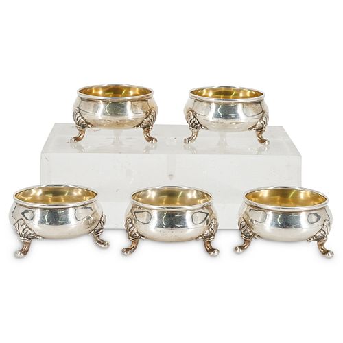 (5PC) TIFFANY & CO. STERLING SALT CELLARSDESCRIPTION: