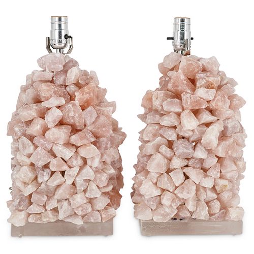 (2 PC) ROCK CRYSTAL QUARTZ TABLE