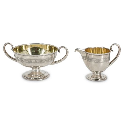 (2PC) P. HERTZ DANISH SILVER TABLE