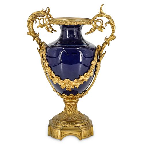 SEVRES PORCELAIN & DORE BRONZE