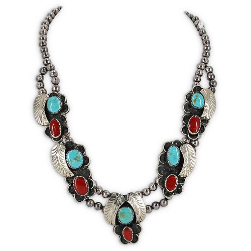 NAVAJO STYLE STERLING TURQUOISE 38c82b
