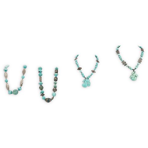 (4 PC) PAULETTE BEADED TURQUOISE