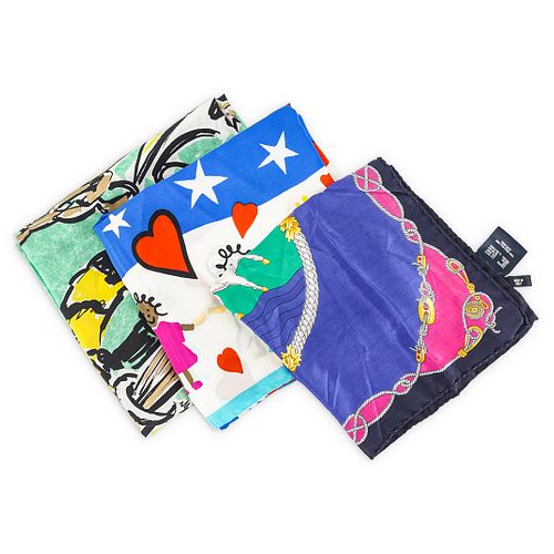 (3 PC) ESCADA SILK SCARVES GROUPING