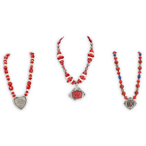 (3 PC) PAULETTE CORAL, BONE, STERLING