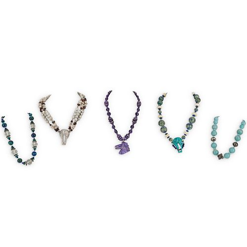 (5 PC) PAULETTE SEMI PRECIOUS STONE