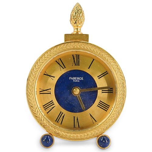 FABERGE BRASS CLOCKDESCRIPTION: