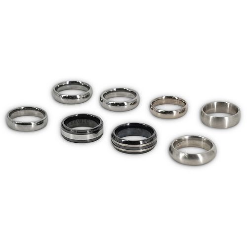 (8PC) TUNGSTEN CARBIDE RINGSDESCRIPTION: