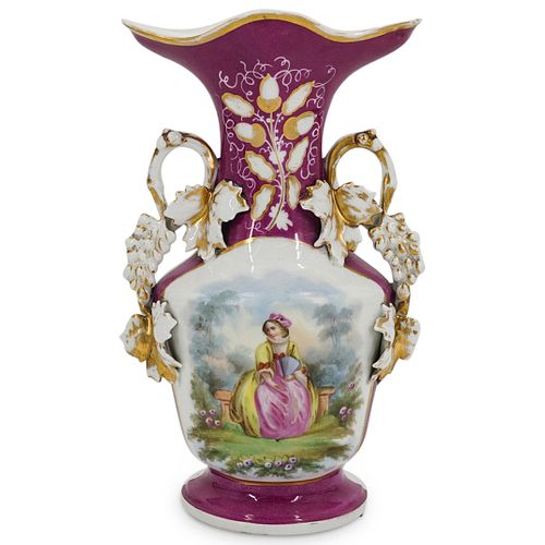 ROYAL VIENNA PURPLE AND WHITE PORCELAIN