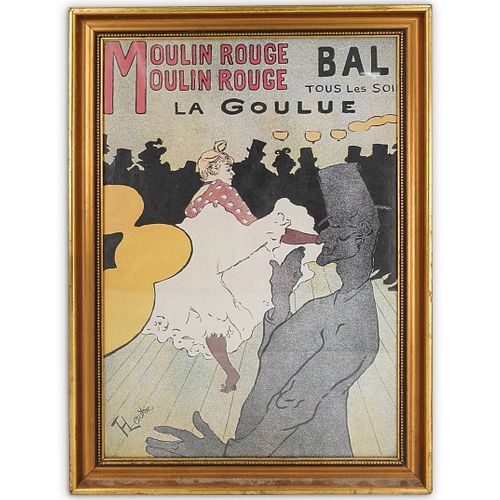 FRAMED MOULIN ROUGE PRINTED POSTERDESCRIPTION  38ca05