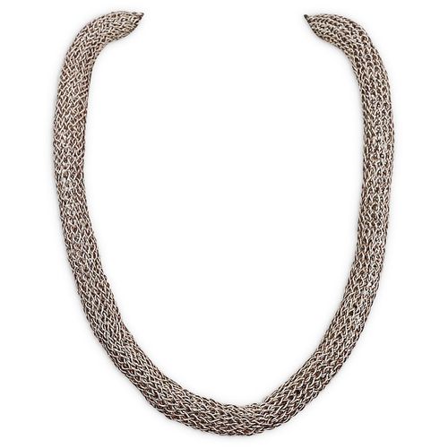 STERLING SILVER MESH NECKLACEDESCRIPTION  38ca3b