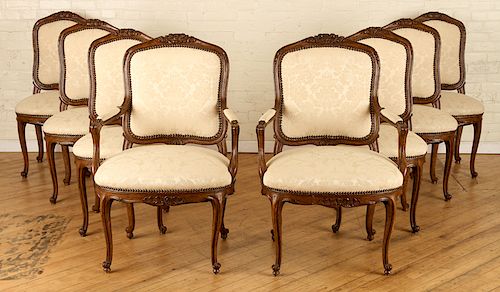 SET 8 LOUIS XV STYLE DINING CHAIRS 38ca7c