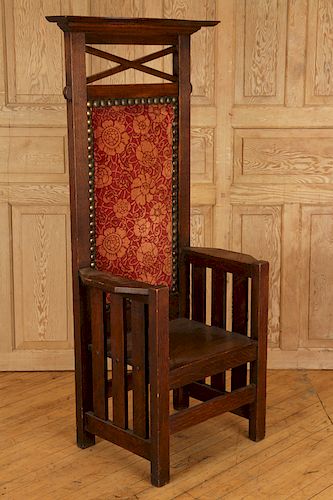 TALL BACK OAK CHAIR IN ARTS AND