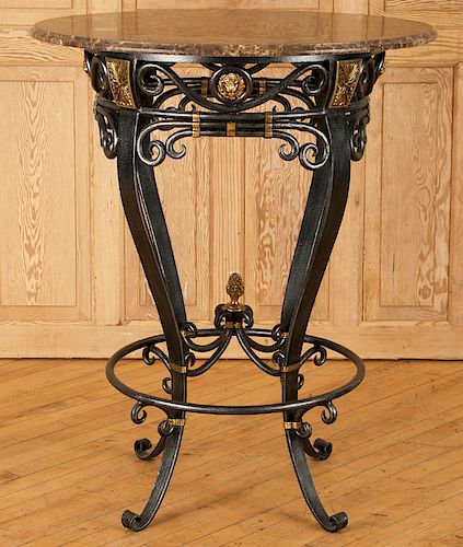 IRON BRONZE DECORATED MARBLE TOP 38cabf