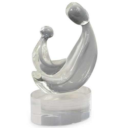  MOTHER AND CHILD MURANO GLASS 38cb51