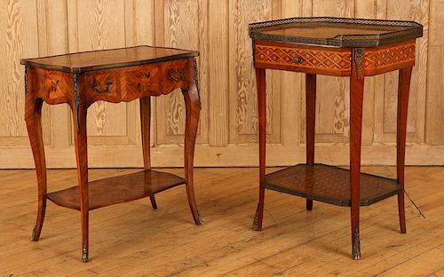 TWO FRENCH INLAID END TABLE CIRCA 38cb77